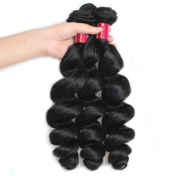 Sweetie Indian Virgin Human Hair Loose Wave Hair 3 Pcs 100% Virgin Human Hair - ExcellentVirginHair