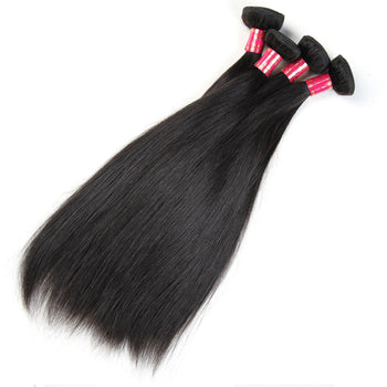 Sweetie Peruvian Straight Wave 4 Bundles deal 100% Human Hair Weave Peruvian Remy Hair