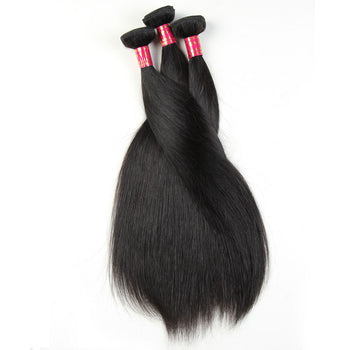 Sweetie Malaysian Straight Human Hair Weave 3 Bundles