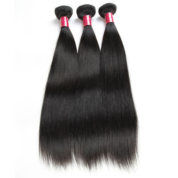 Sweetie Indian Straight Hair 3 Bundles Virgin Human Hair Weaves - ExcellentVirginHair