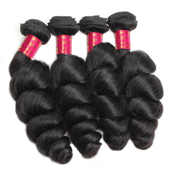 Sweetie Loose Wave 4 Bundles Indian Human Hair 100% Unprocessed Virgin Hair - ExcellentVirginHair