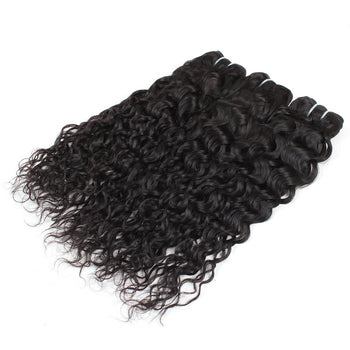 Indian Water Wave Virgin Human Hair 3 Bundle Deals - ExcellentVirginHair