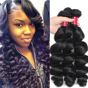 Sweetie Top Sale 3 Bundles Peruvian Virgin Human Hair Loose Wave Human Hair