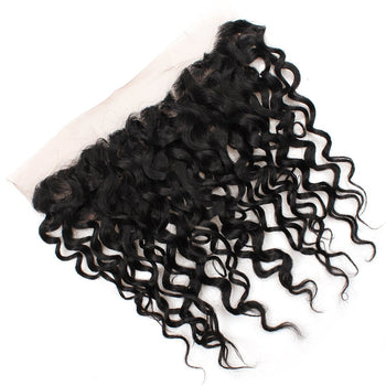 Ama Peruvian Water Wave Virgin Frontal Closure 1pc/lot - ExcellentVirginHair