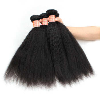 Peruvian Yaki Straight 4 Bundles Virgin Peruvian Coarse Yaki Hair - ExcellentVirginHair