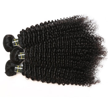 Funmi Peruvian Virgin Kinky Curly 3 Bundles Human Hair Weave - ExcellentVirginHair