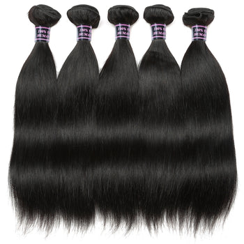 Excellent virgin human hair Straight Hair 12inch+ 14inch+ 16in+18in+20inch 5 bundles totally - ExcellentVirginHair