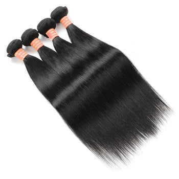 Peruvian Straight Human Hair 4 Bundles Virgin Hair Extensions - ExcellentVirginHair