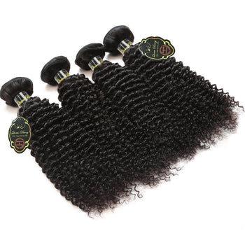 Funmi Malaysian Curly Wave Virgin Hair 4 Bundles Wholesale Price - ExcellentVirginHair