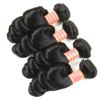 Cheap Peruvian Loose Wave Virgin Human Hair 4pcs/lot - ExcellentVirginHair