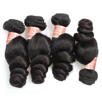 Ama Peruvian Virgin Loose Wave Hair 4 Bundles - ExcellentVirginHair