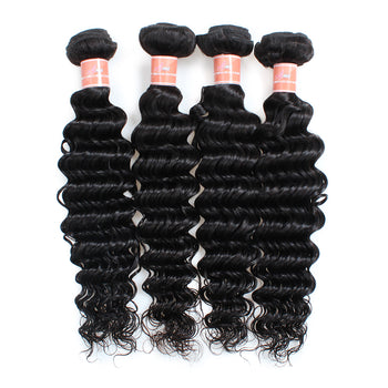 Ama Wholesale Peruvian Deep Wave Unprocessed Virgin Hair Human Hair Bundles - ExcellentVirginHair