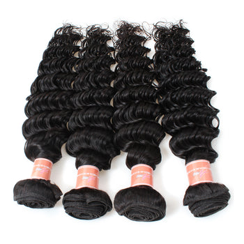 Ama Unprocessed Indian Deep Wave Virgin Hair 10 Bundles - ExcellentVirginHair