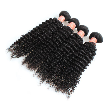 Ama Indian Kinky Curly Virgin Human Hair Bundles 4 Bundles - ExcellentVirginHair