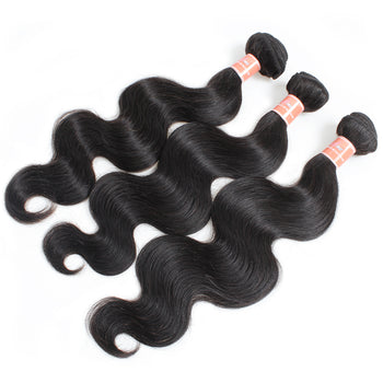 Ama Cheap Indian Hair 3 Bundles Body Wave Human Hair Extensions - ExcellentVirginHair