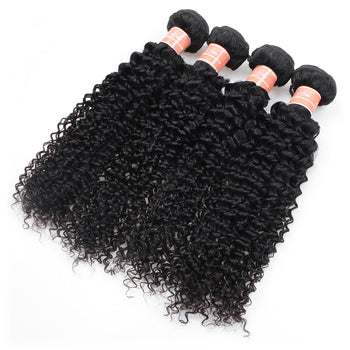 Ama Peruvian Kinky Curly Hair Virgin Peruvian Hair 4 Pcs Lot - ExcellentVirginHair