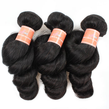 Ama Malaysian Loose Wave Virgin Hair 3 Bundle Deals - ExcellentVirginHair