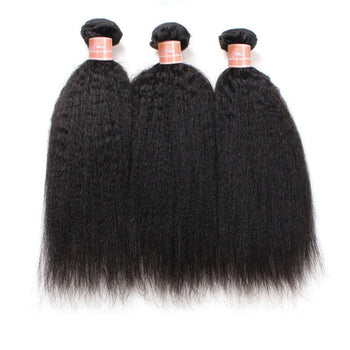 Ama Peruvian Yaki Straight Virgin Human Hair 3 bundles - ExcellentVirginHair