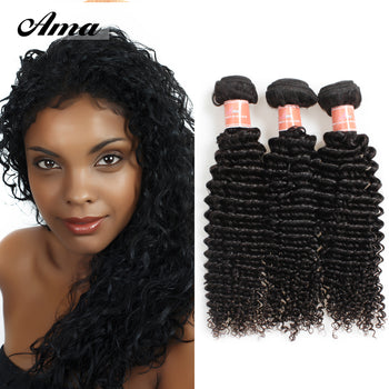 Ama Peruvian Virgin Kinky Curly Hair 3 Bundles - ExcellentVirginHair